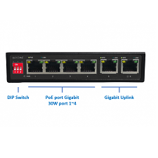 Switch mạng 4 cổng PoE 1000Mbps + 2 cổng Uplink Airlive POE-GSH420-60 AT